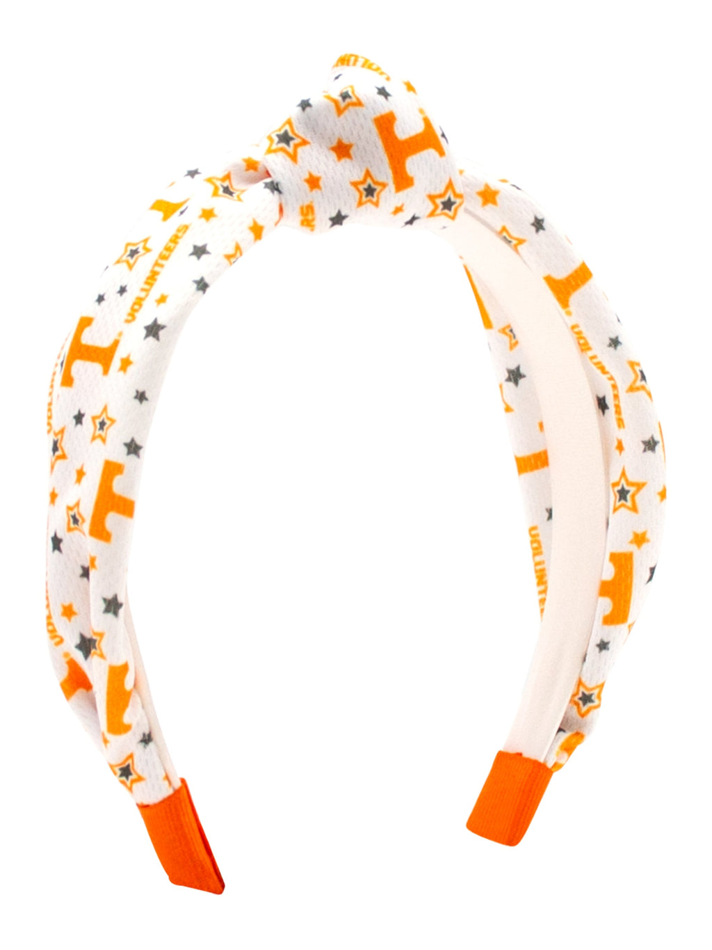 College Star Print Knot Headband