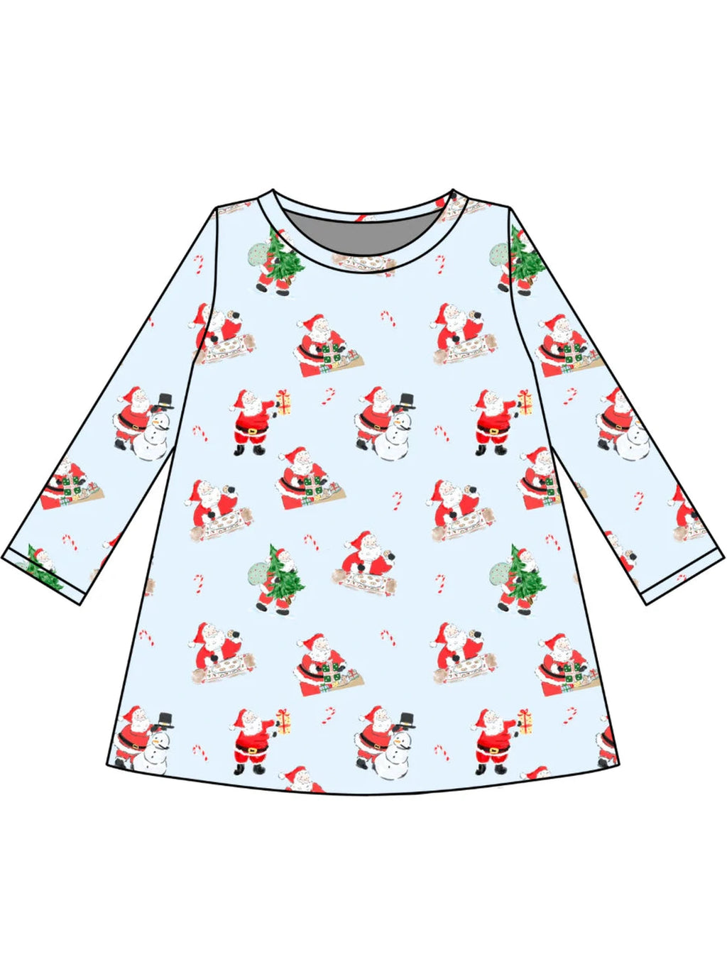PRE-ORDER Long Sleeve Charlotte Play Dress - Jolly St Nick