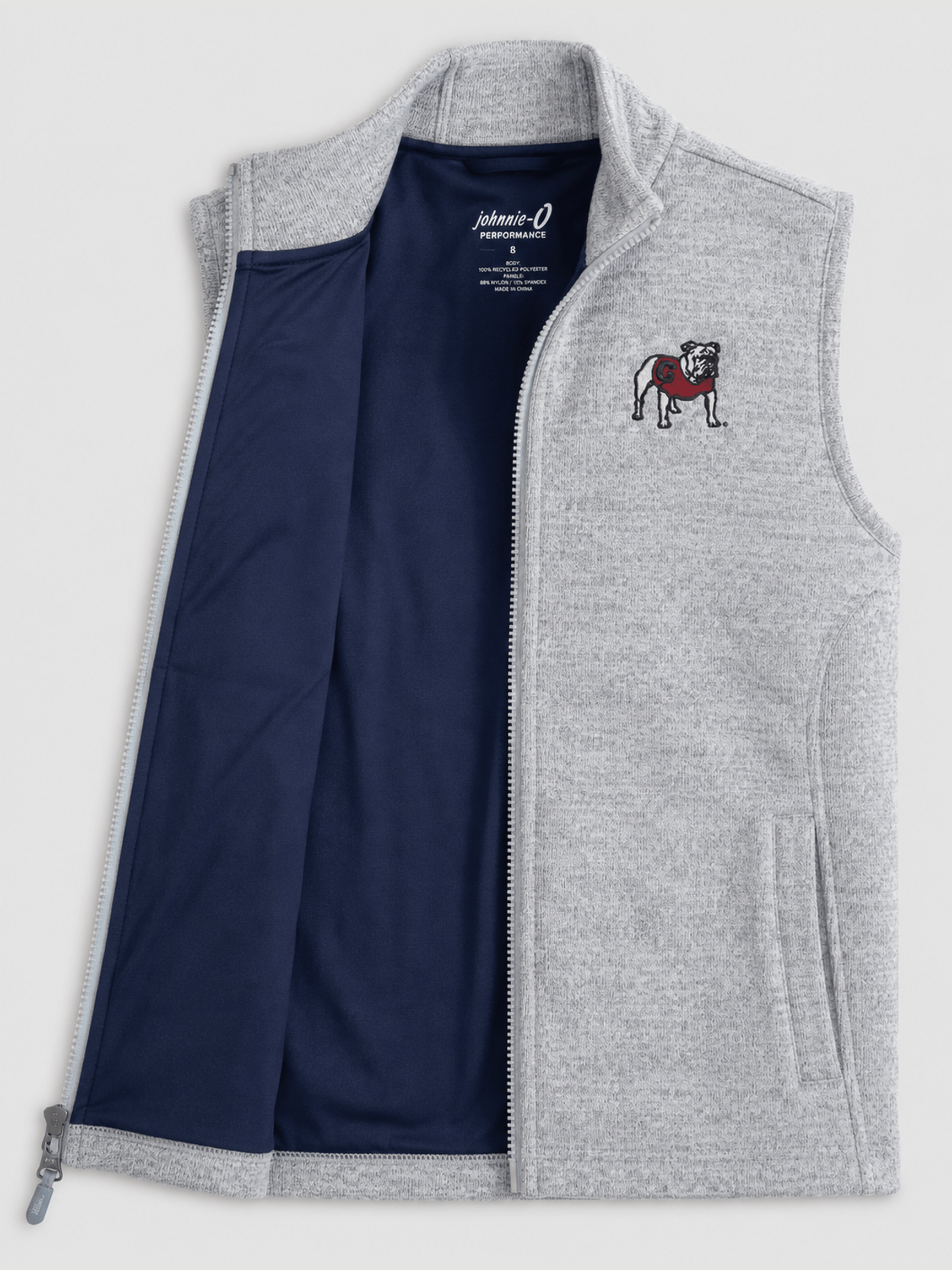 University of Georgia Denalis Jr. Double-Zip Fleece Vest