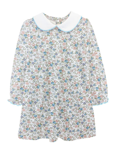 PRE-ORDER Dress with Round Collar - Soft Floral