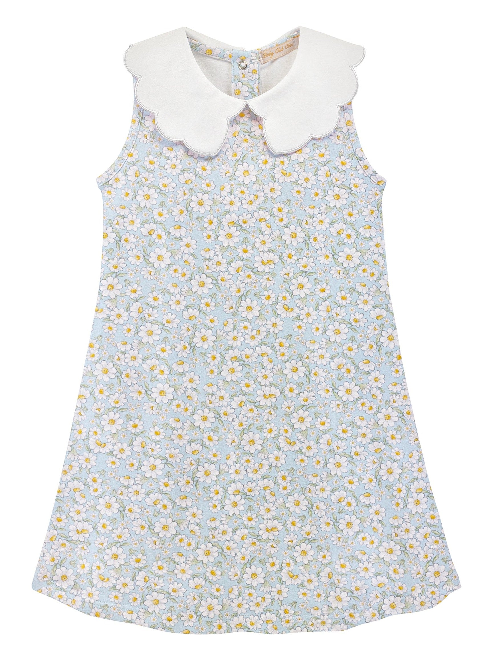 Daisy Dreams Dress with Scalloped Collar - Posh Tots Children's Boutique