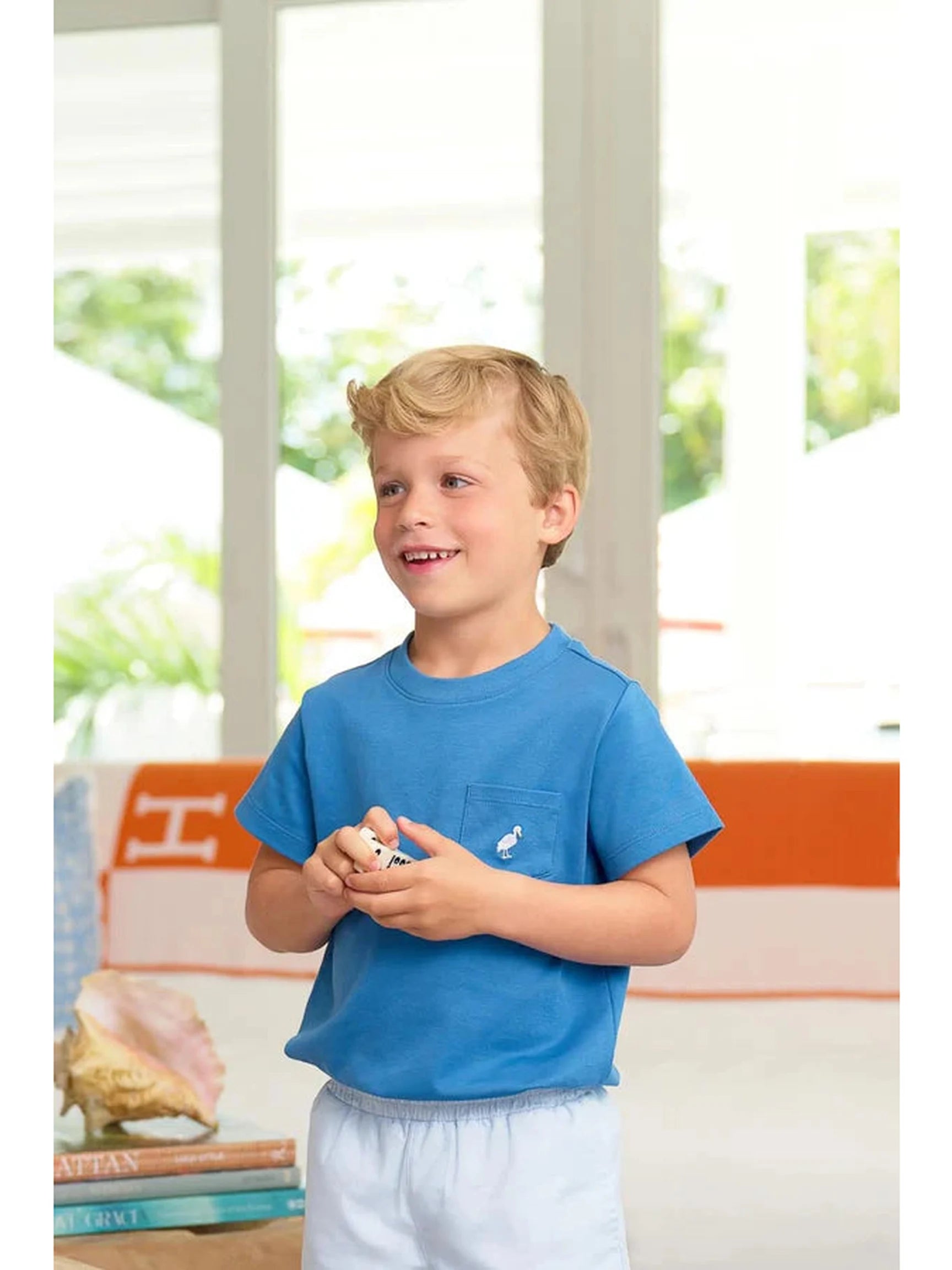 Carter Crewneck - Wood Boat Blue