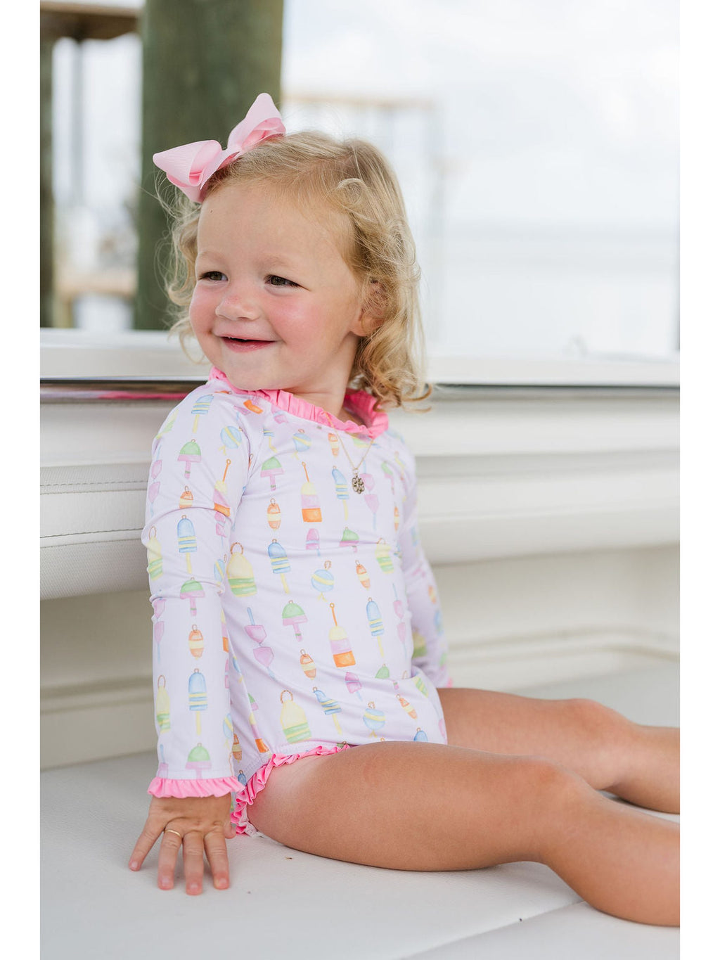 PRE-ORDER Leighton Rashguard Swimsuit - Reel Fun