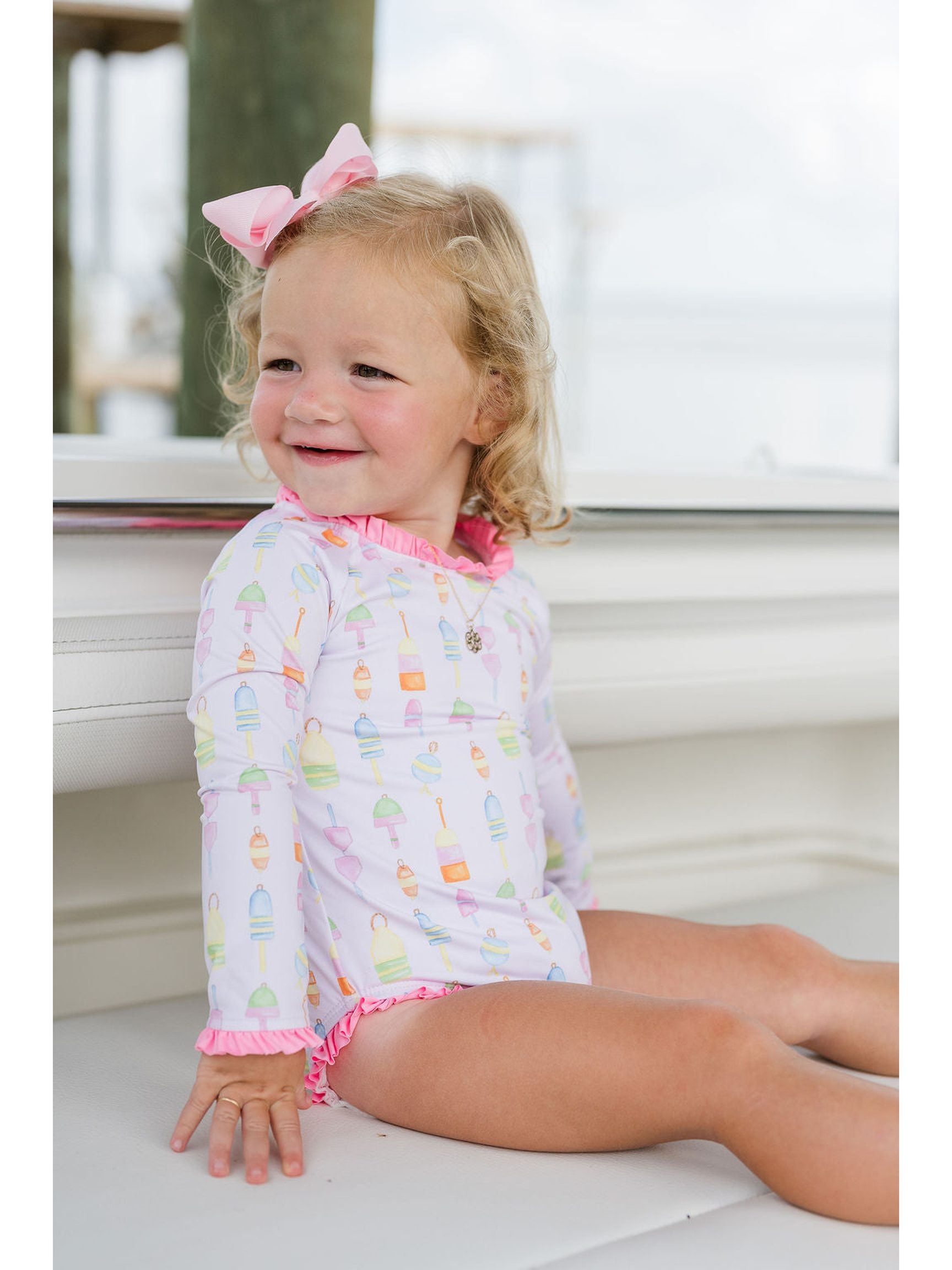 PRE-ORDER Leighton Rashguard Swimsuit - Reel Fun