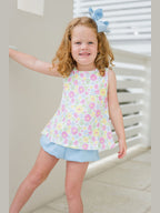 PRE-ORDER Kinley Bloomer/Ruffle Short Set - Blossoms & Blooms