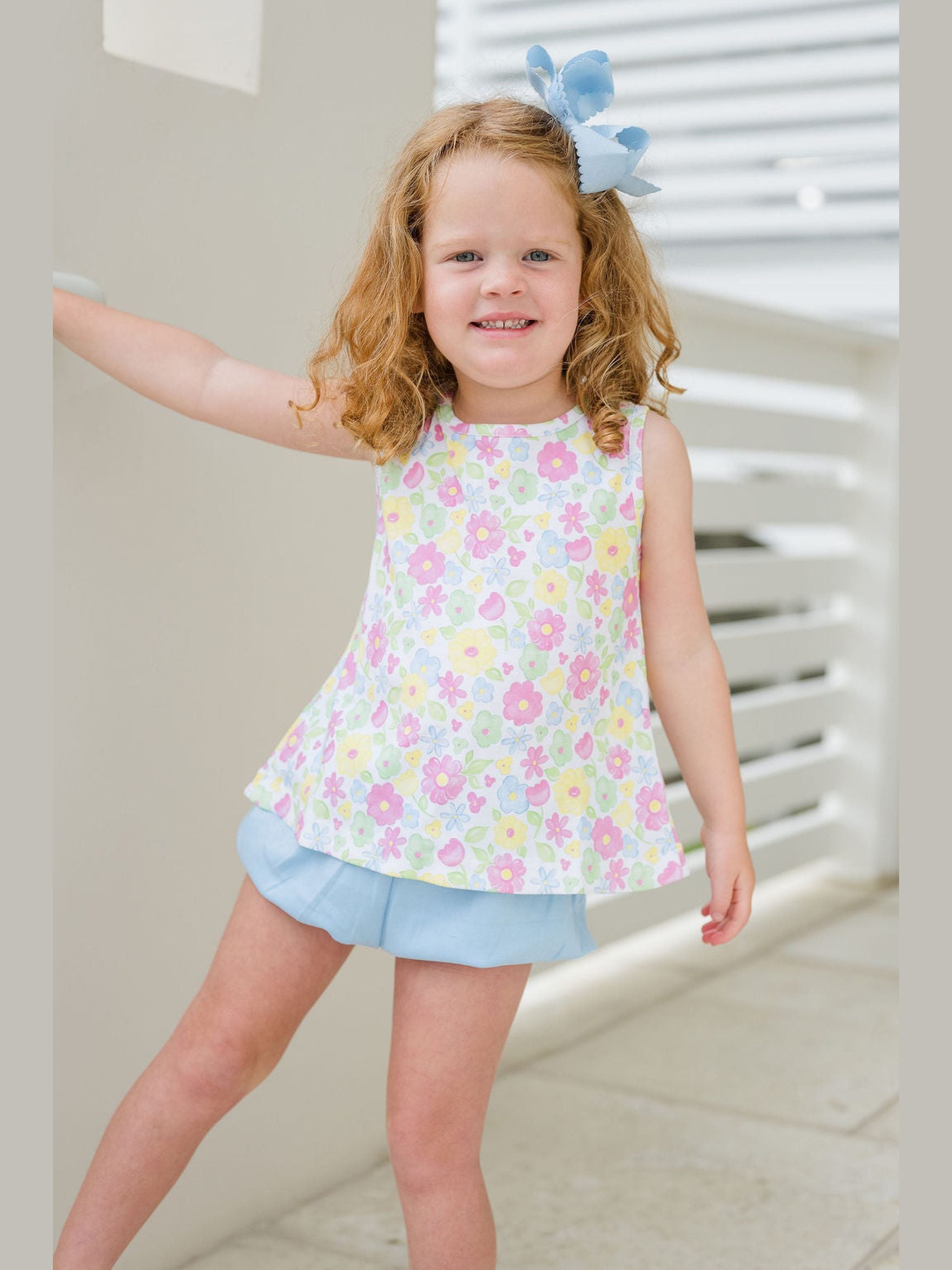 PRE-ORDER Kinley Bloomer/Ruffle Short Set - Blossoms & Blooms