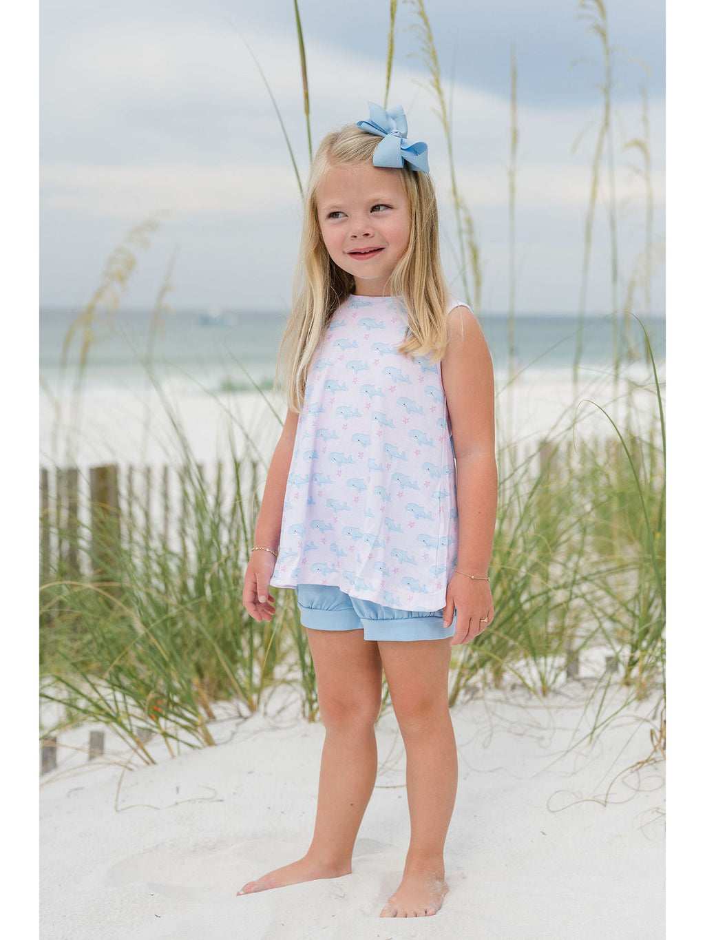 PRE-ORDER Lottie Bloomer/Banded Short Set - Oh Whale