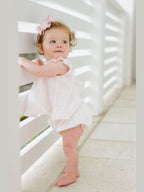 PRE-ORDER Natalie Bloomer Set - Pink Gauze Dot