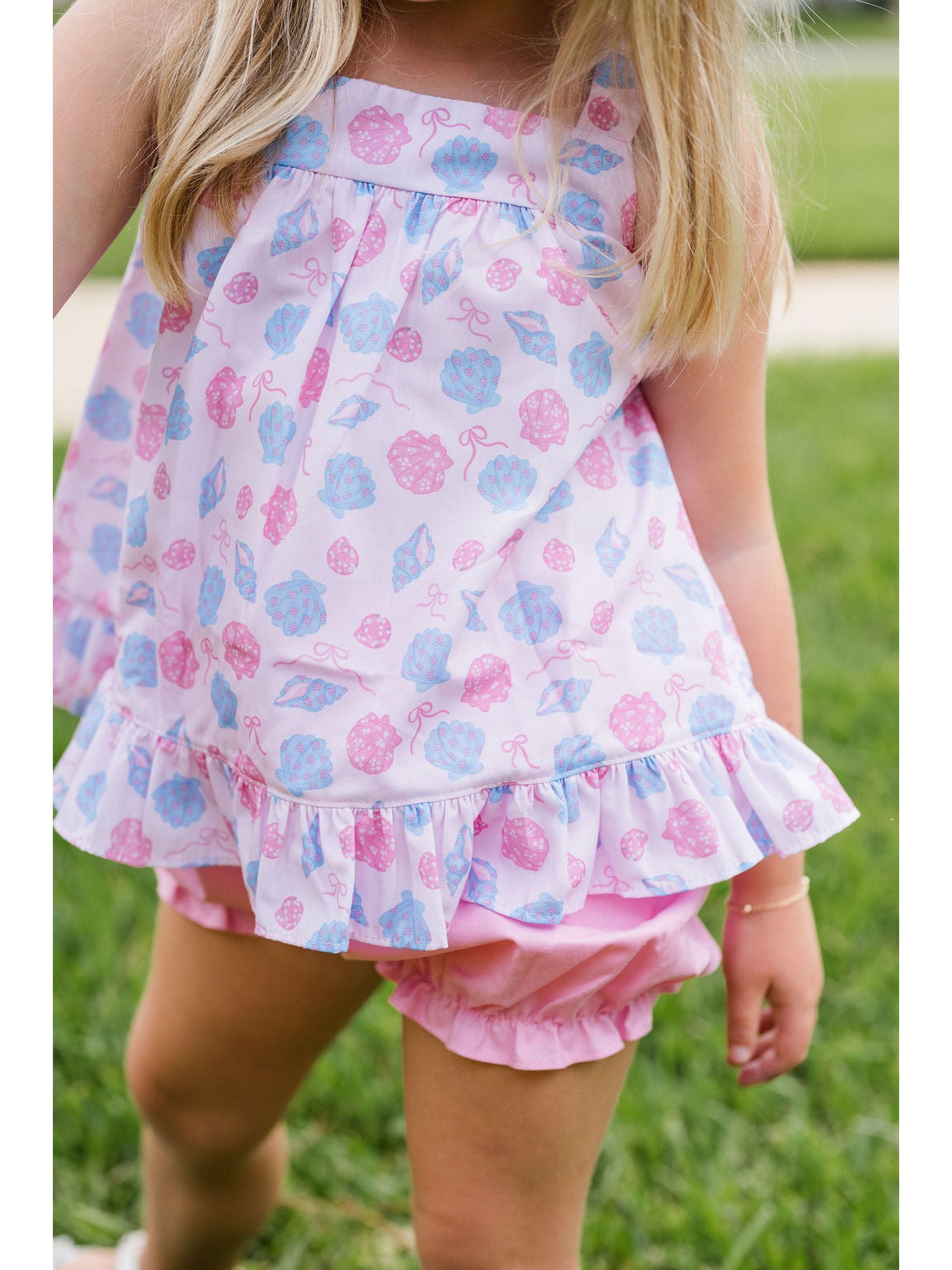 PRE-ORDER Maggie Bloomer/Banded Short Set - Shells Woven