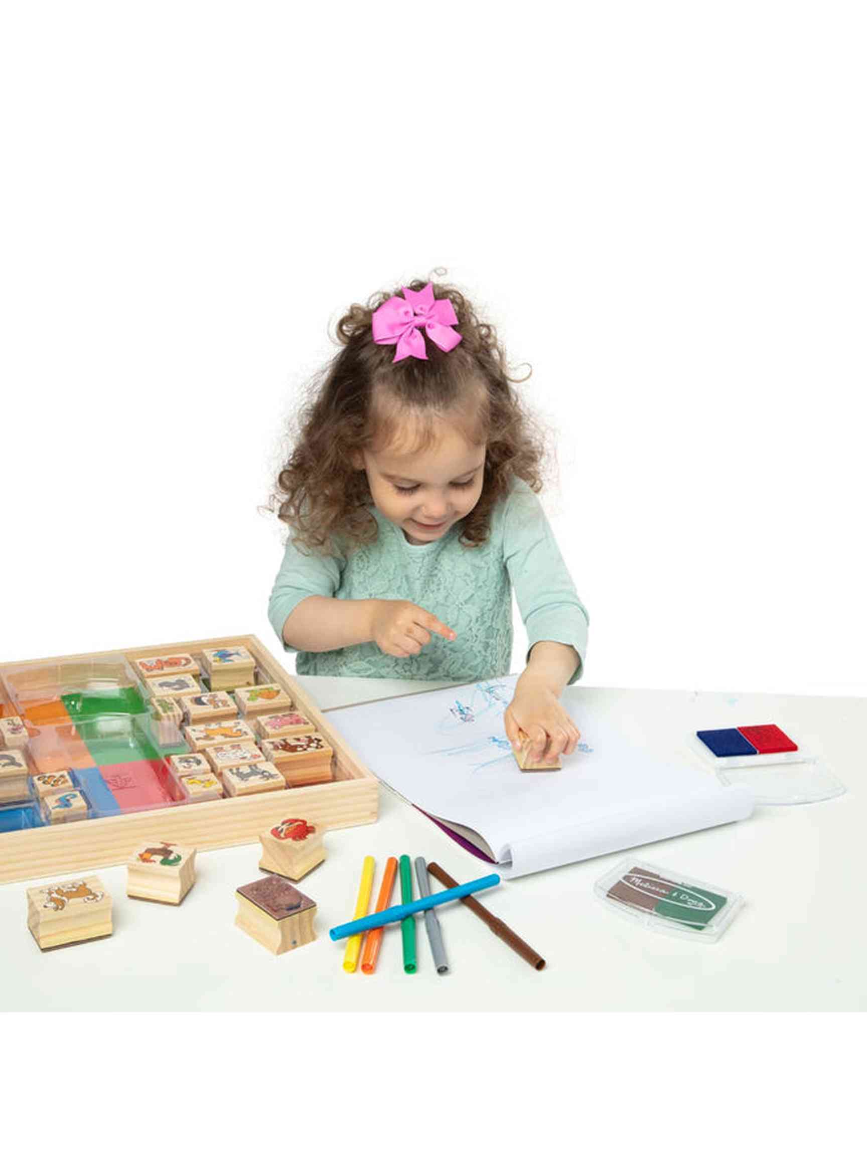 Deluxe Wooden Stamp Set - Animals