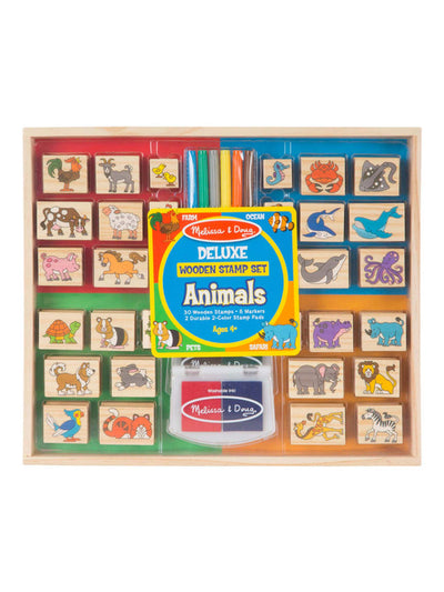 Deluxe Wooden Stamp Set - Animals