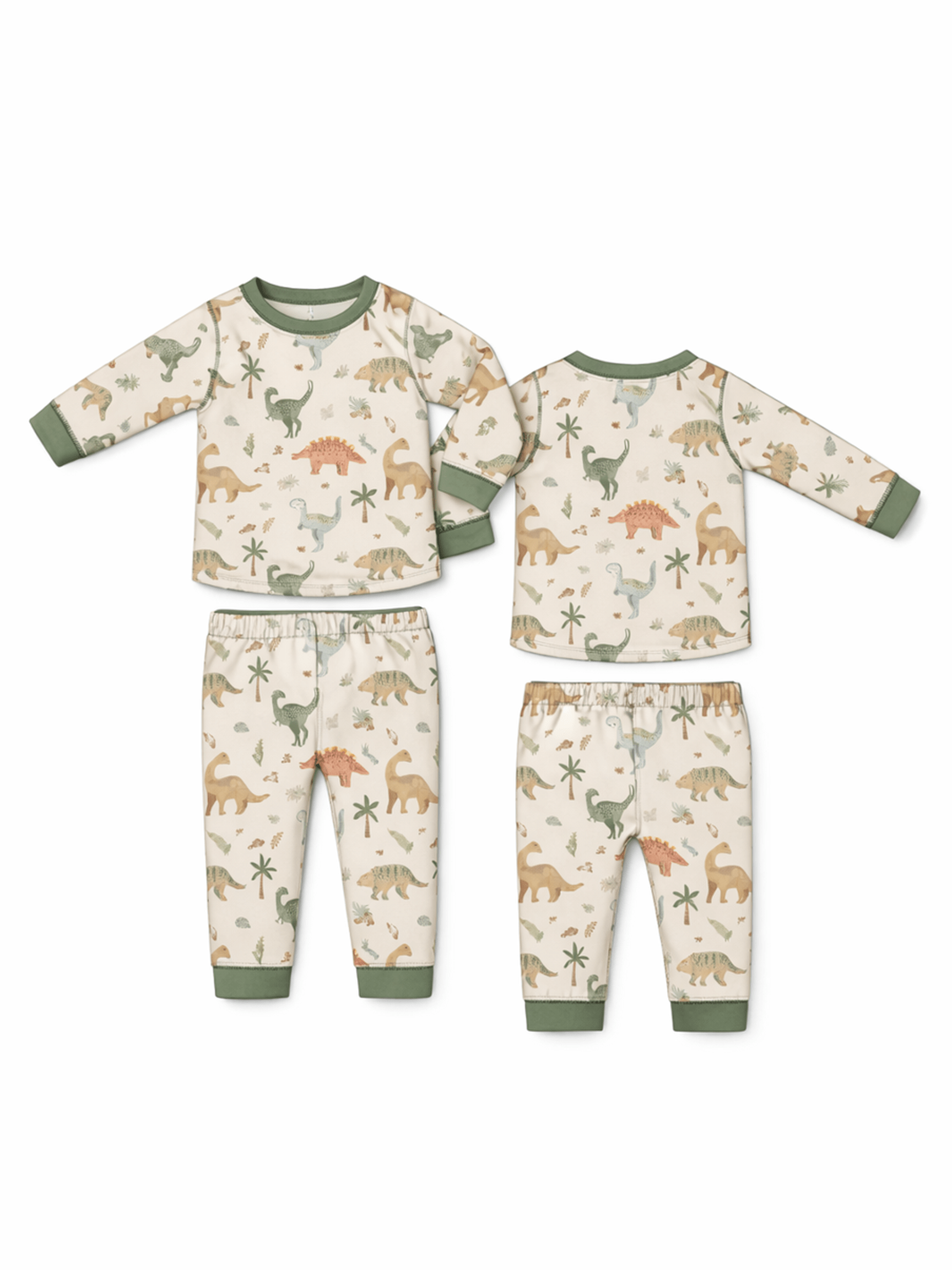 Sweet Baby Dinos - Long Sleeve Loungewear Set