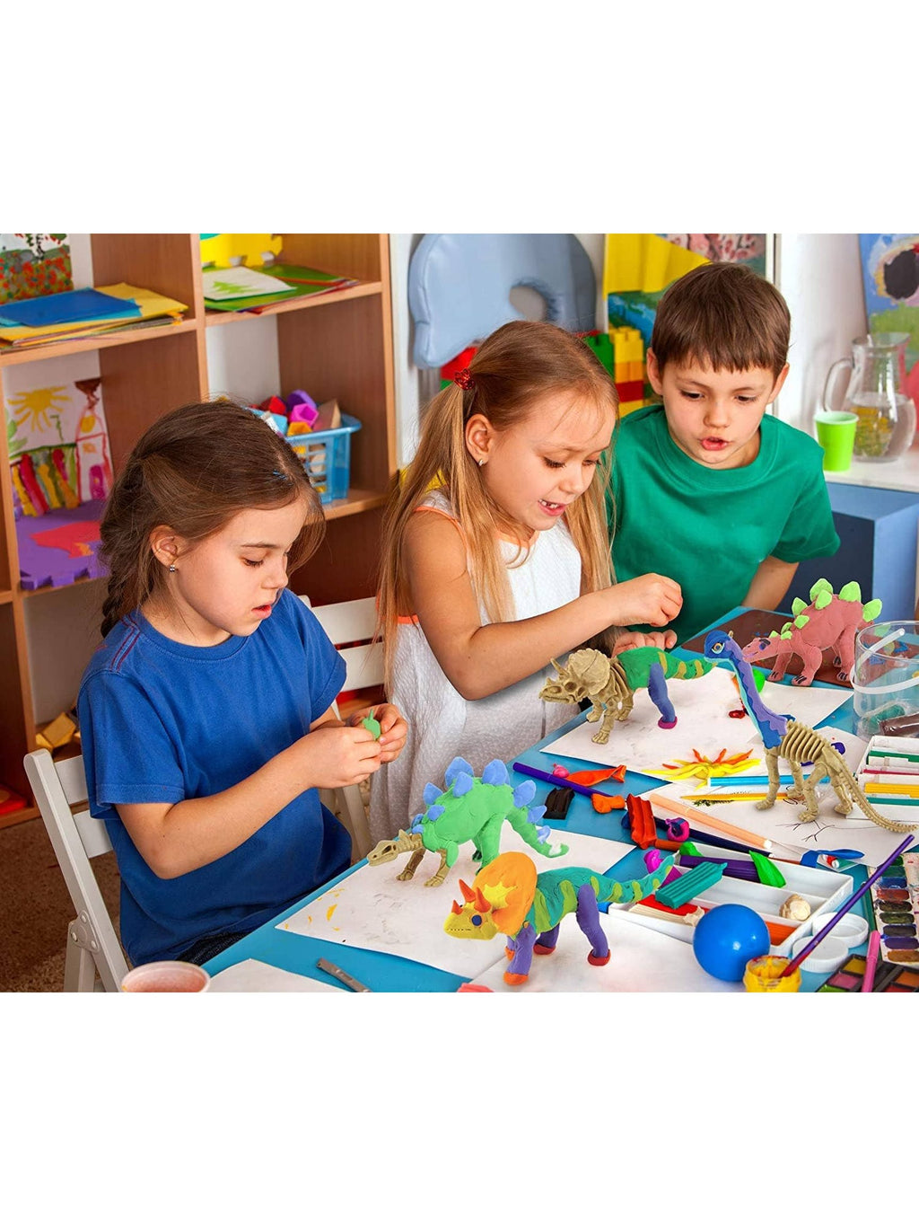 Dino Clay Models with Modeling Clay