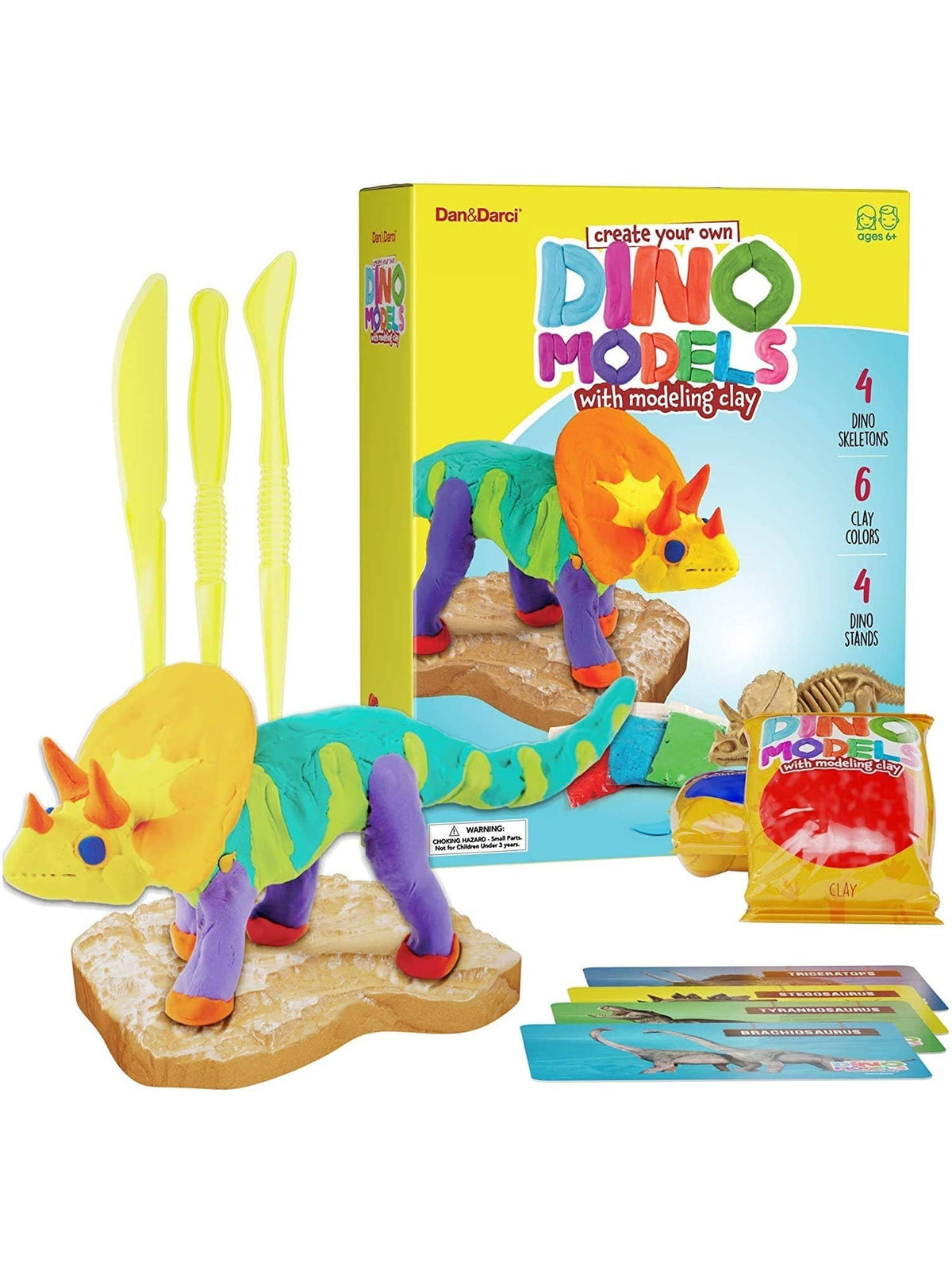 Dino Clay Models with Modeling Clay