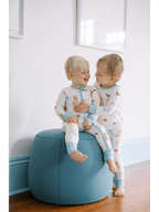 Dog Party 2 Piece Pajama - Blue