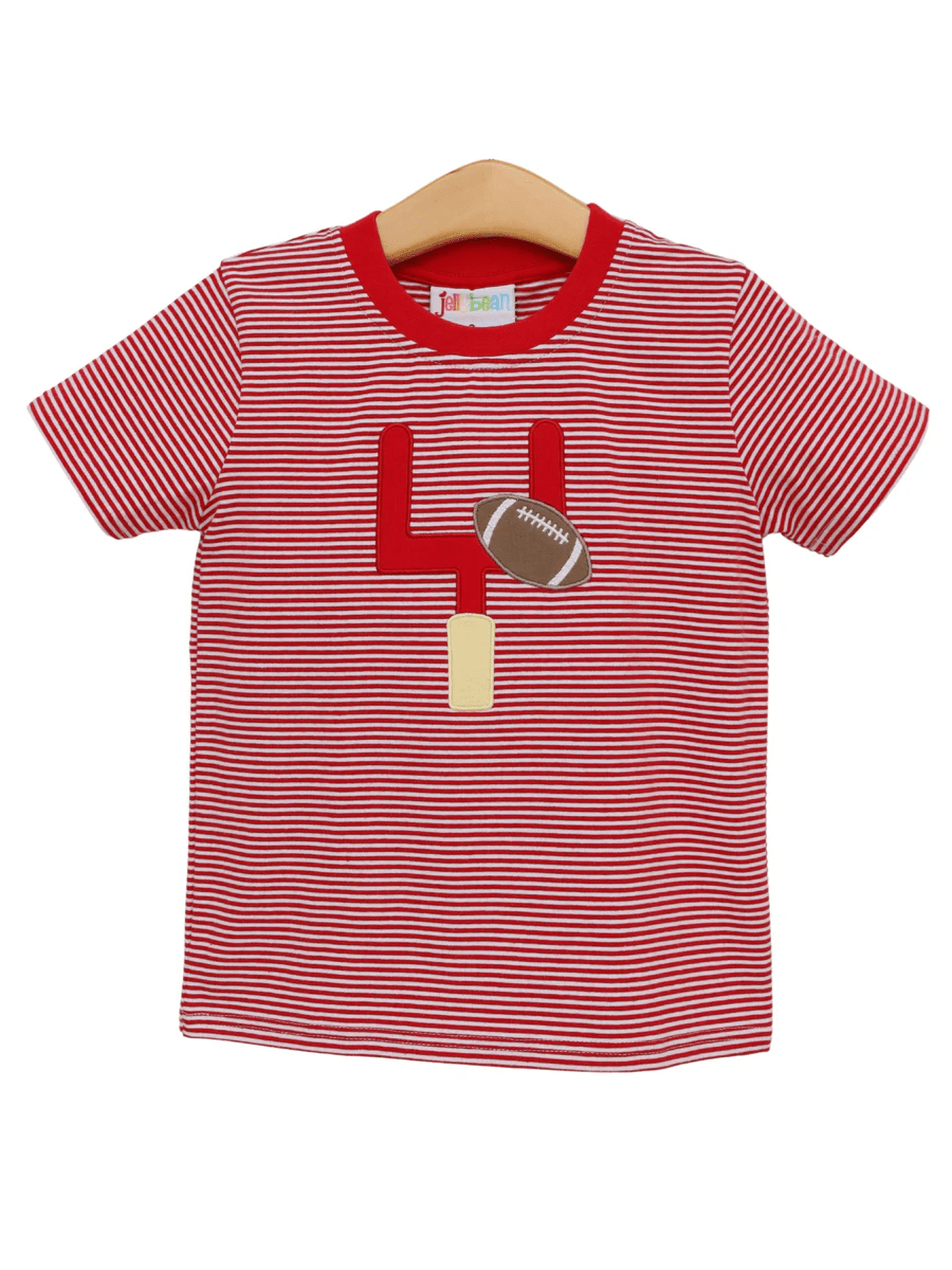 Down, Set, Hut Shirt- Red Stripe