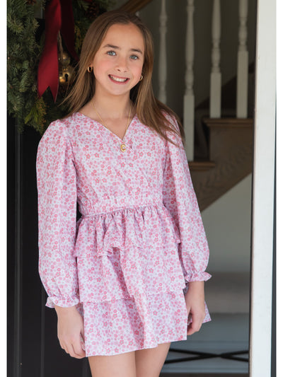 PRE-ORDER Long Sleeve Tiered Dress