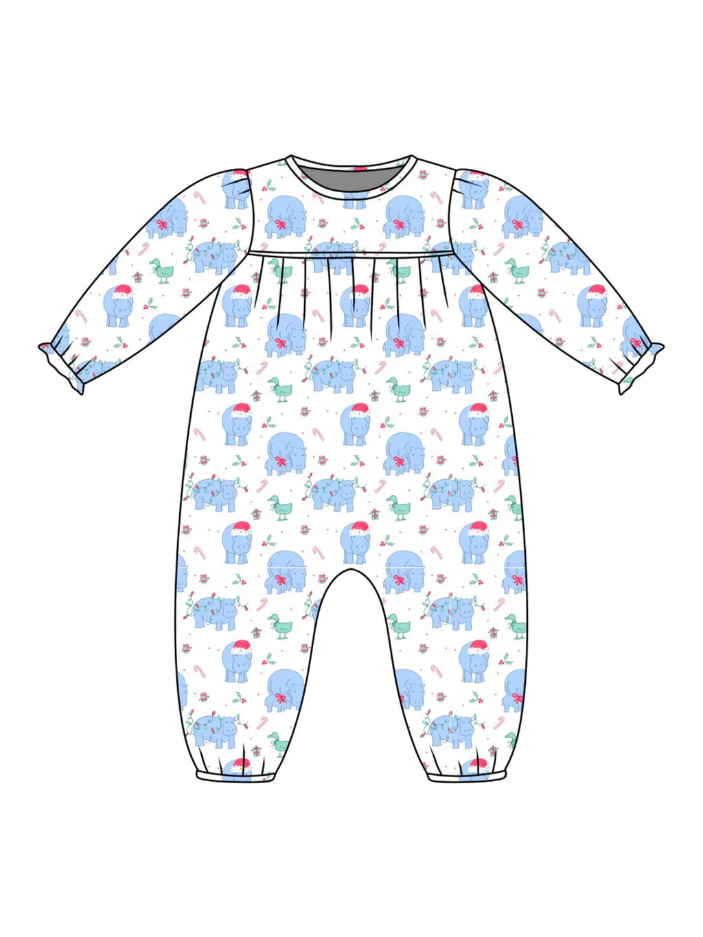 PRE-ORDER Ruthie Romper- I Want a Hippopotamus for Christmas
