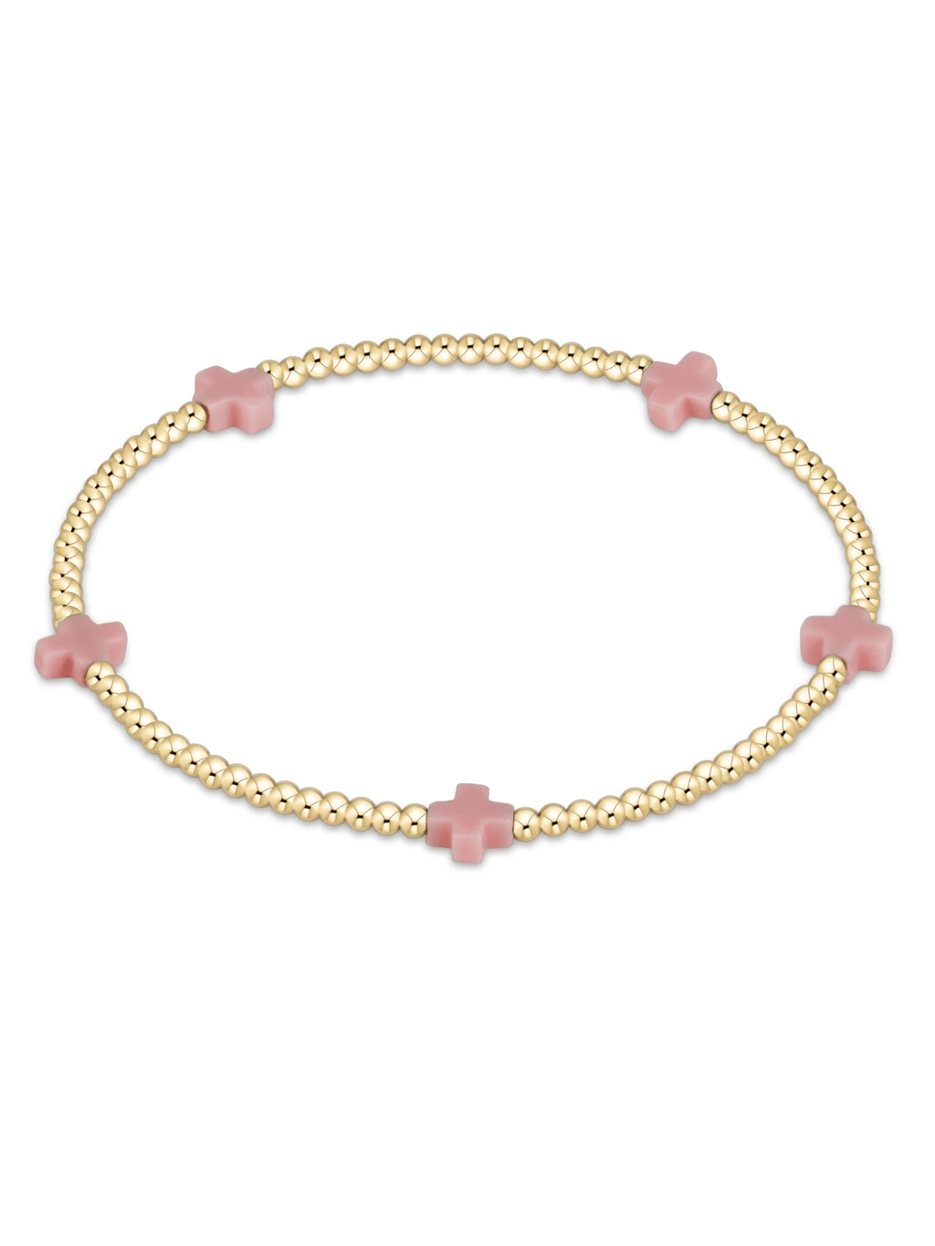 egirl Signature Cross Small 2mm Gold Bracelet