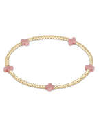 egirl Signature Cross Small 2mm Gold Bracelet