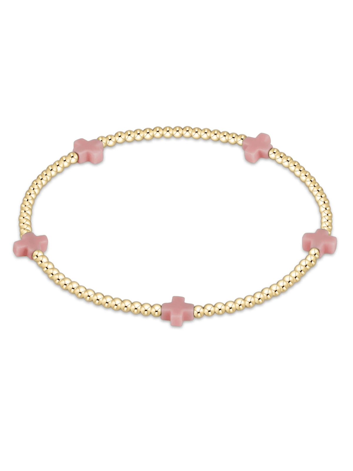 egirl Signature Cross Small 2mm Gold Bracelet