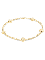 egirl Signature Cross Small 2mm Gold Bracelet