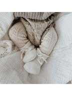 GARTER KNIT BABY BOOTIES - Posh Tots Children's Boutique