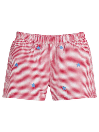 Embroidered Basic Shorts - Stars
