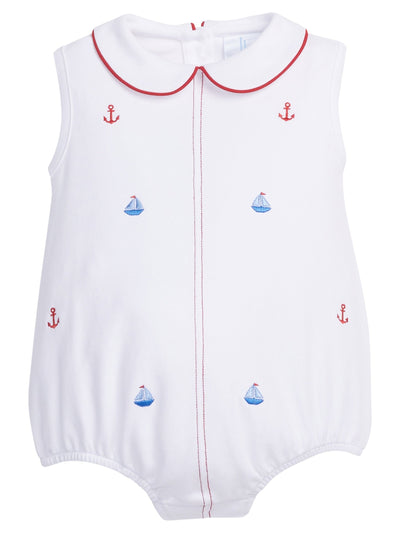 Embroidered Peter Pan Bubble - Nautical