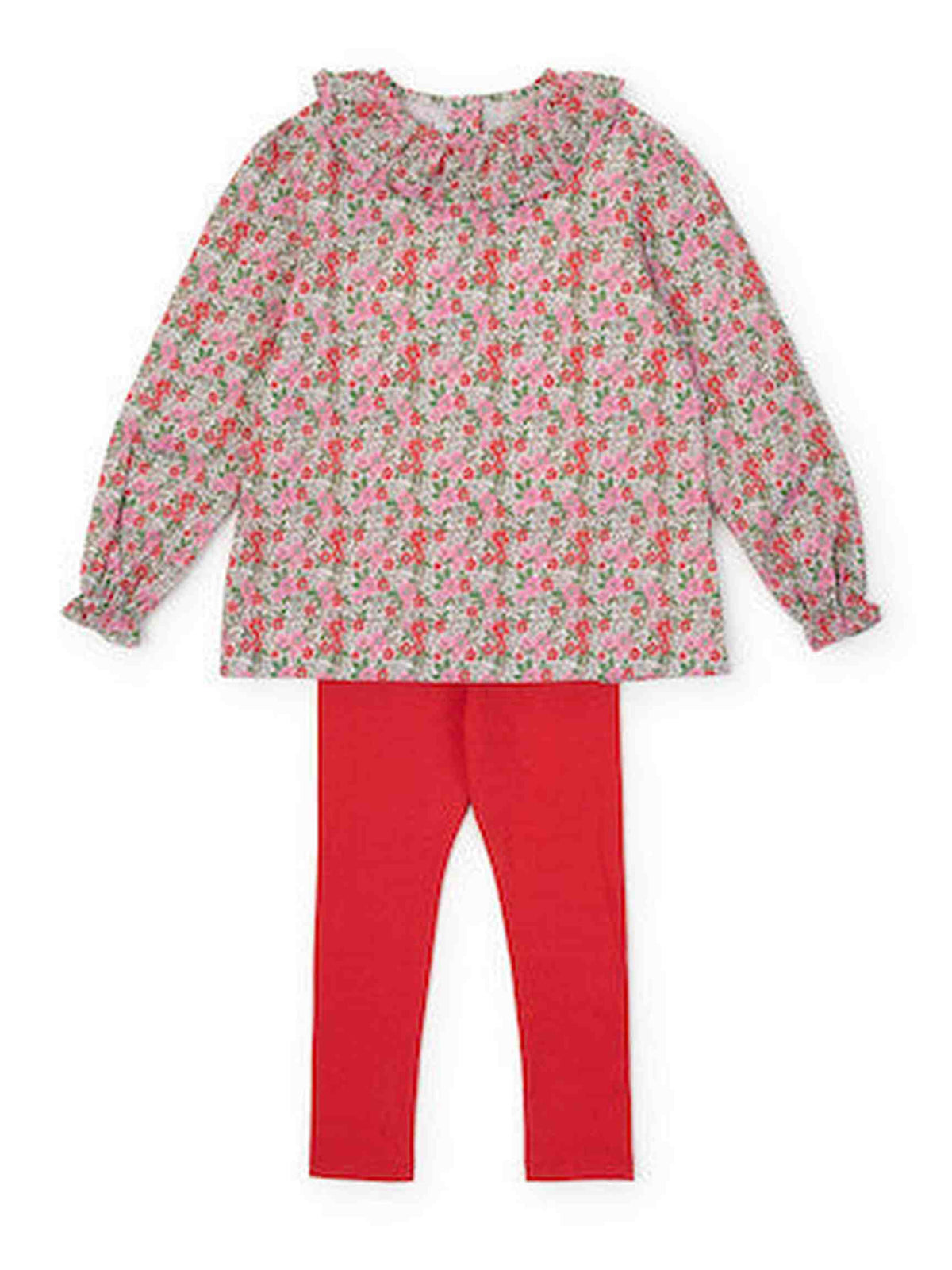 Emma Set Girls' Legging Set - Floral Noel