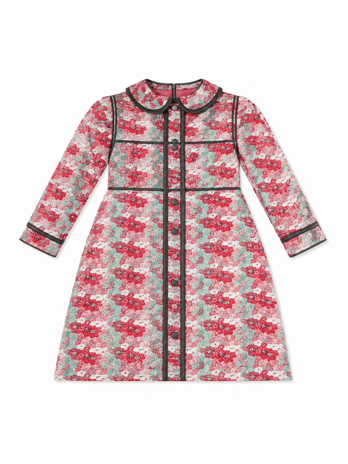 English Garden Smocked Button-Front Dress