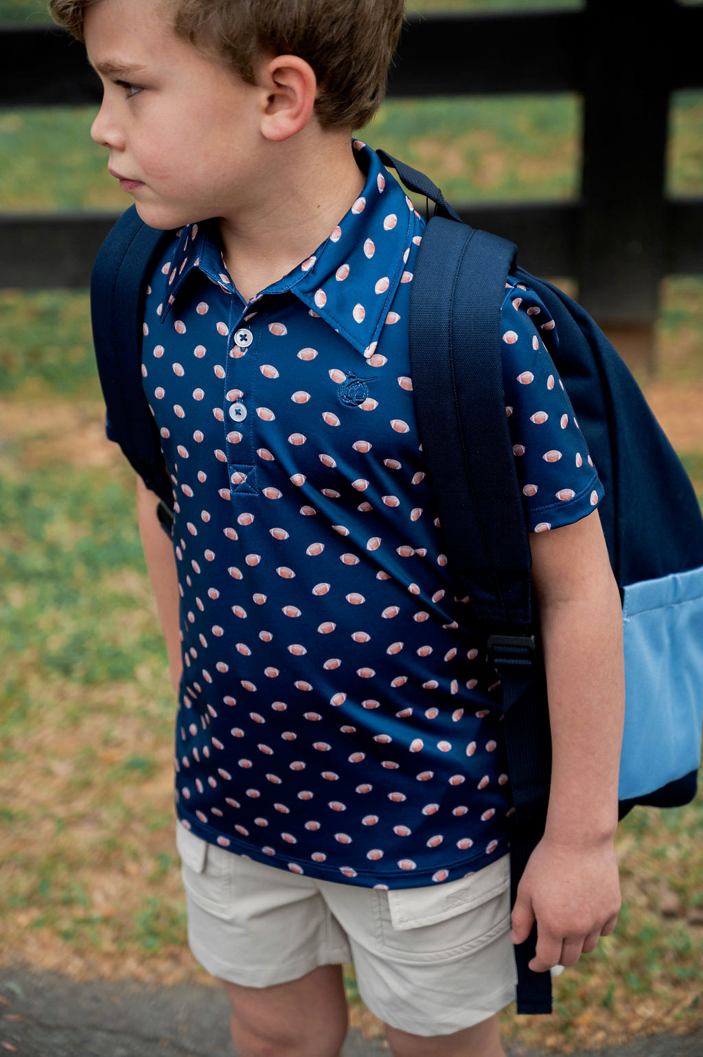 PRE-ORDER Boys' Pro Performance Short Sleeve Polo - Football