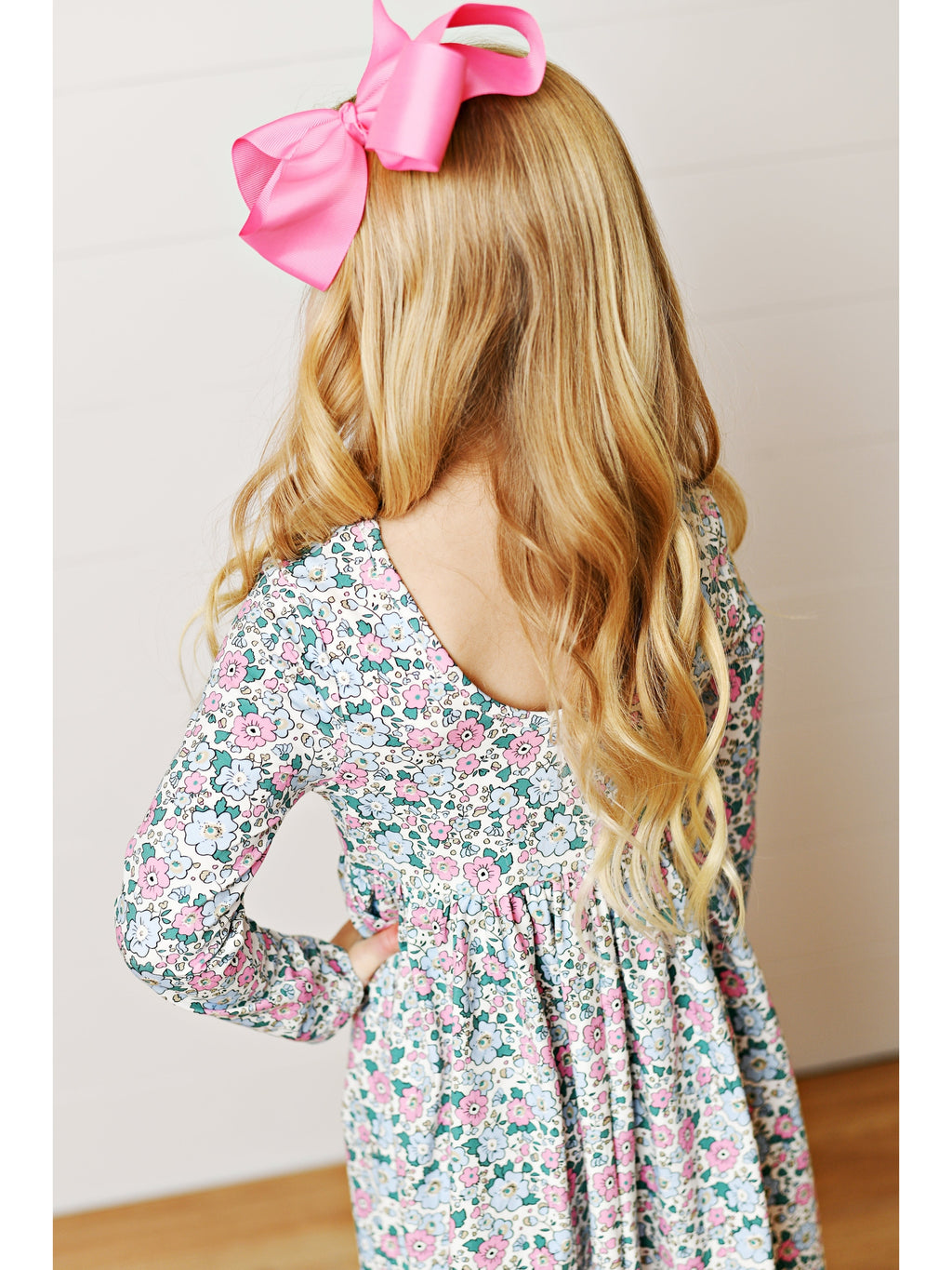 Blue Floral Twirl Dress