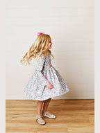 Blue Floral Twirl Dress