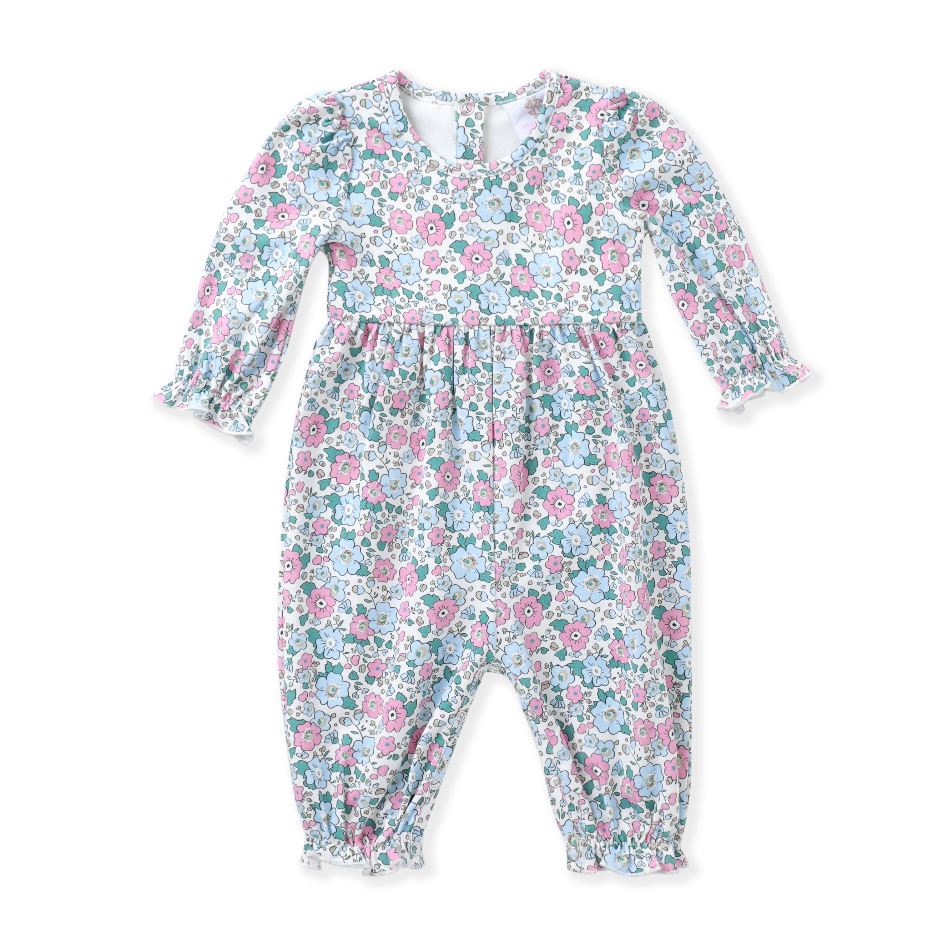 Blue Floral Romper