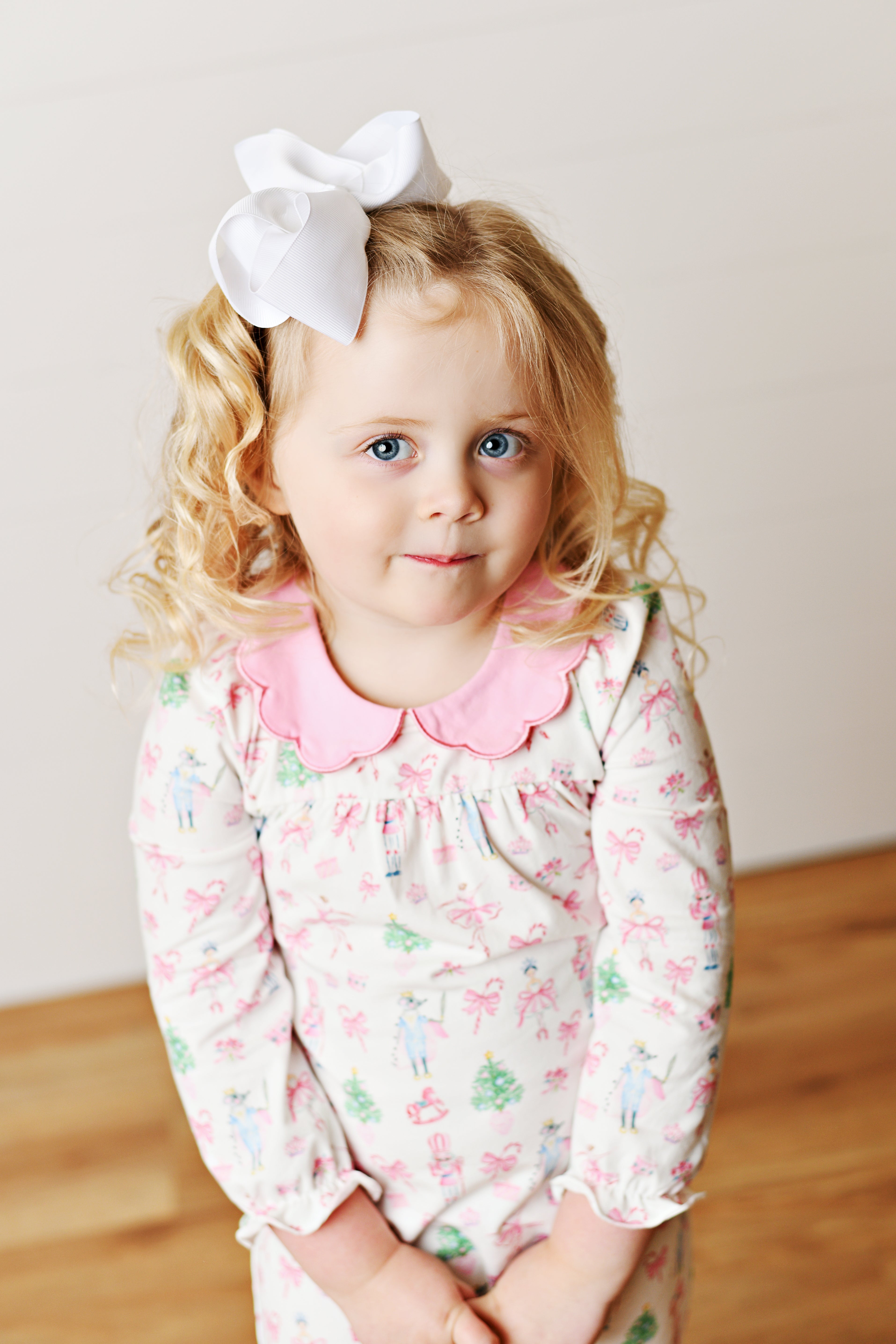 Nutcracker Scallop Proper Romper