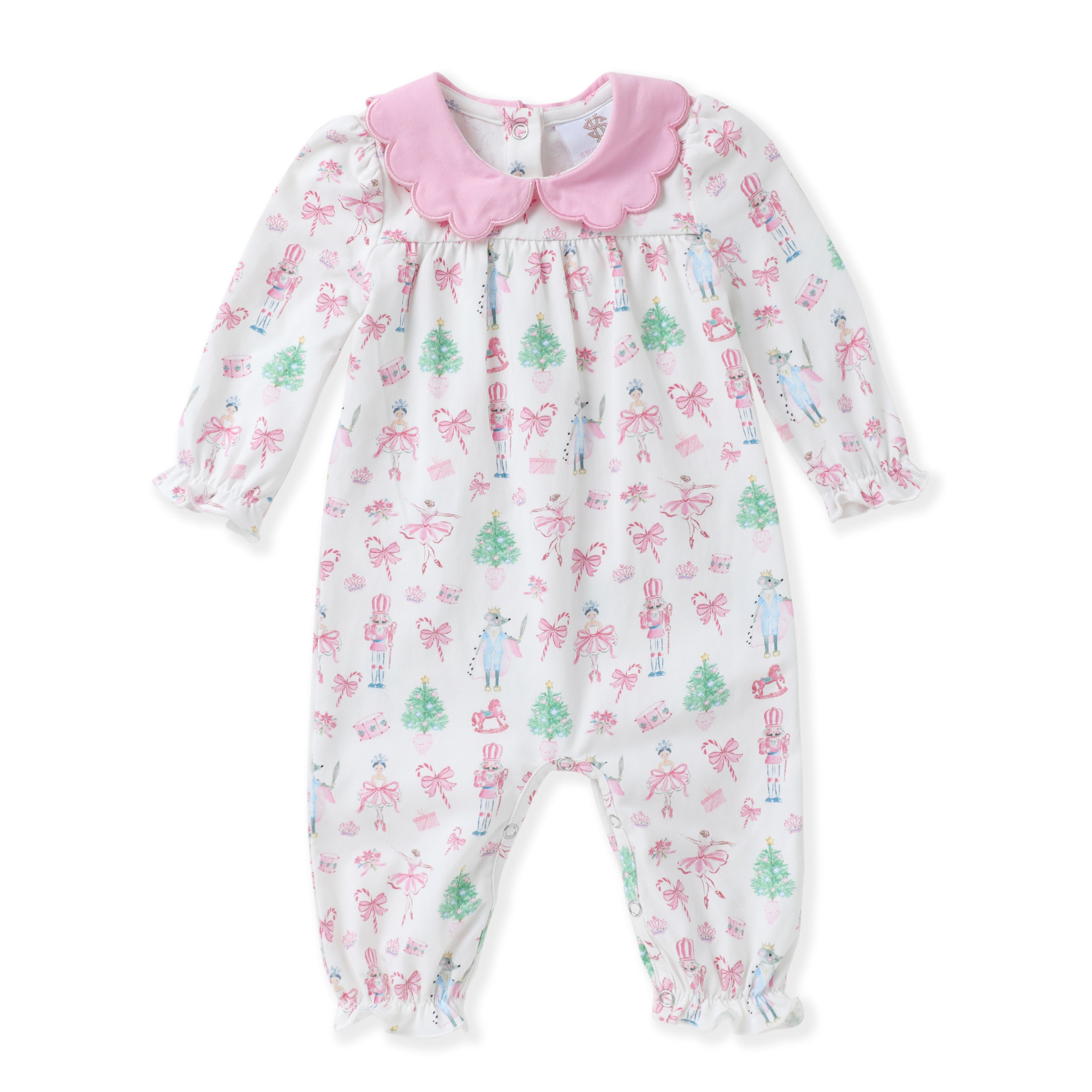 Nutcracker Scallop Proper Romper