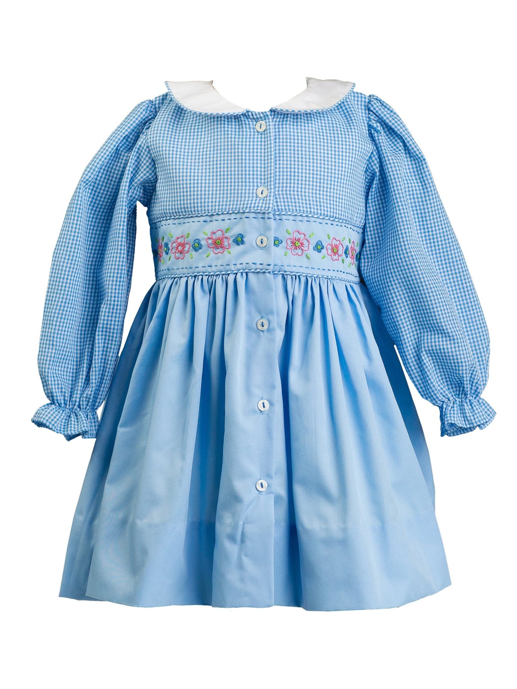 PRE-ORDER Beckett Blue Flowers Dress