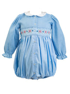 PRE-ORDER Beckett Blue Flowers Girl Bubble