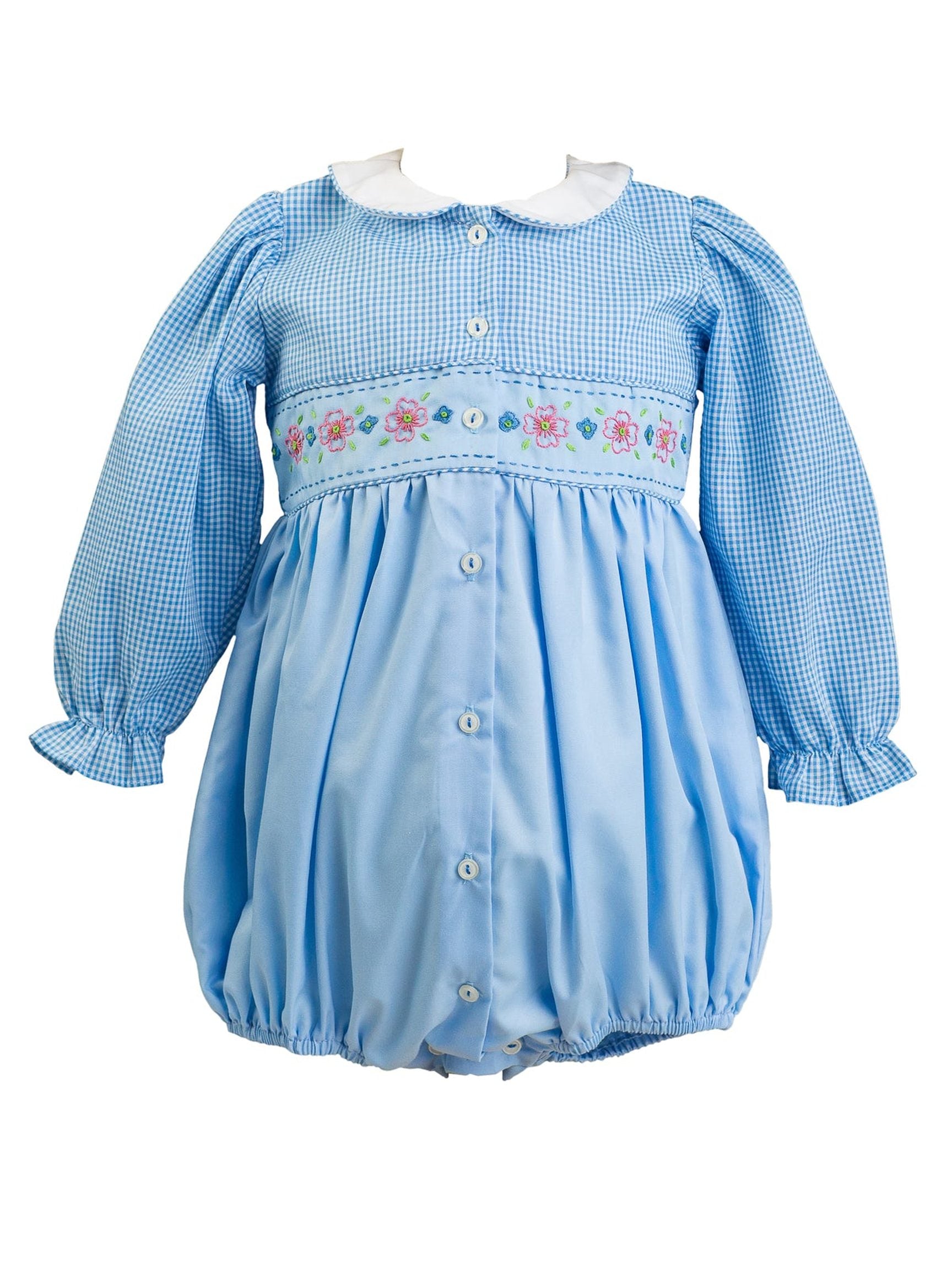 PRE-ORDER Beckett Blue Flowers Girl Bubble