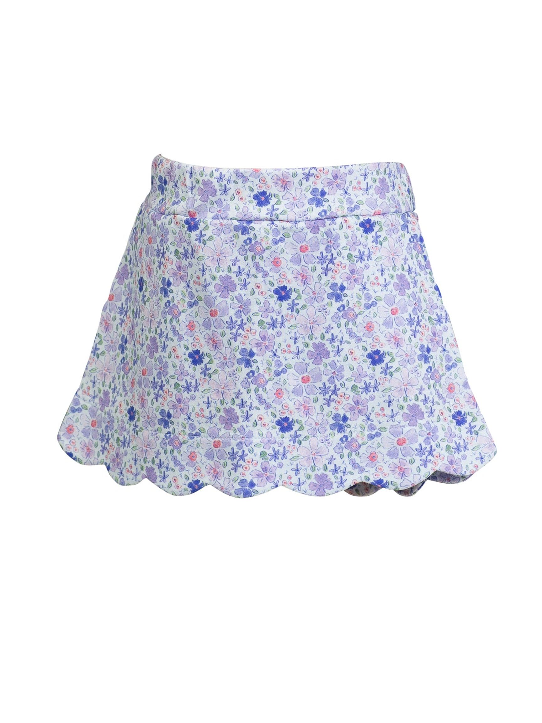 PRE-ORDER Iris Garden Scallop Skort