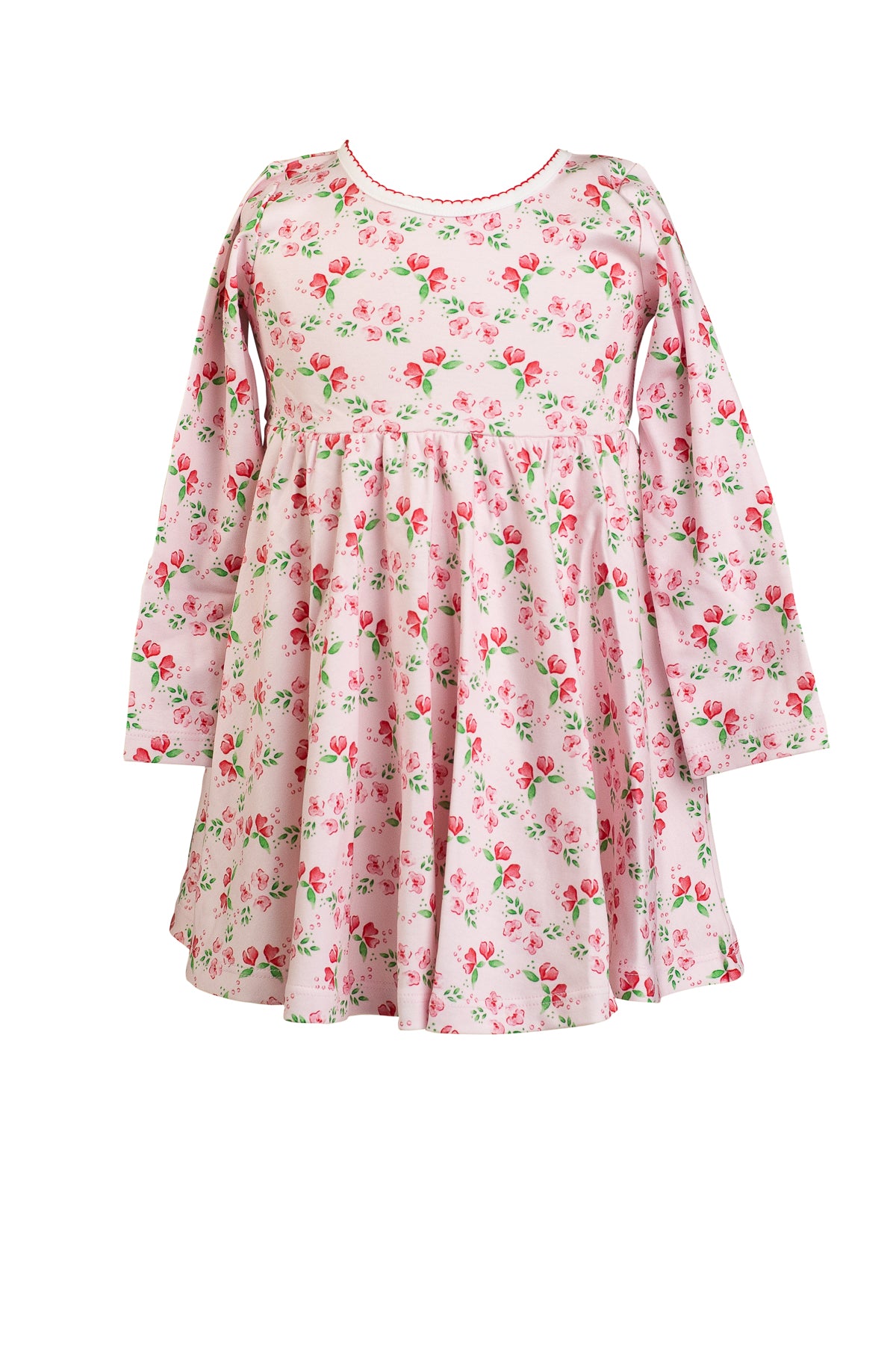 Zinnia Blooms LS Twirl Dress