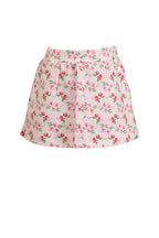 Zinnia Blooms Scallop Skort