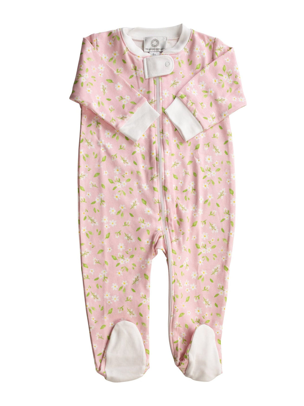 PRE-ORDER Pink Petal Footed Zipper PJ