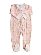 PRE-ORDER Pink Petal Footed Zipper PJ