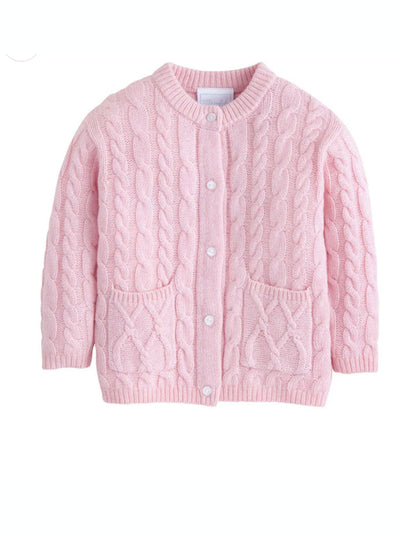 Classic Cashmere Blend Cardigan - Light Pink