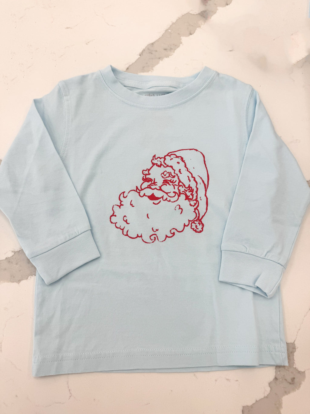 Light Blue Santa T-Shirt
