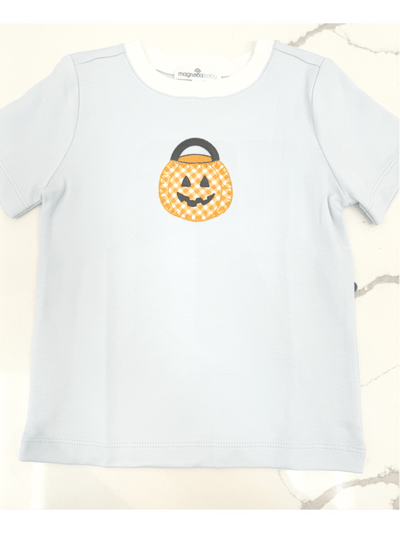 Trick or Treat Applique Blue T-Shirt