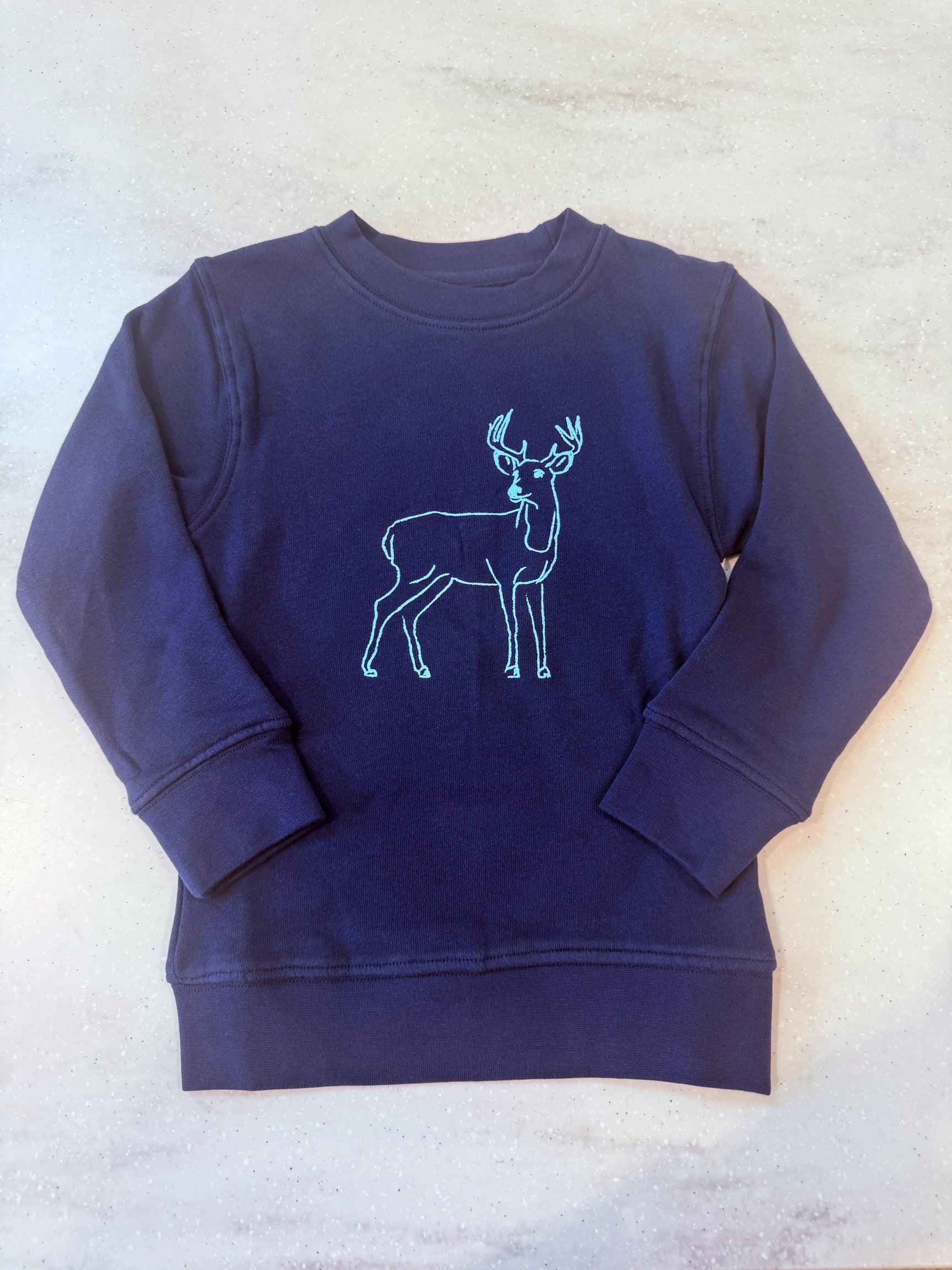 Navy Deer Sweatshirt