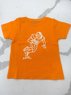 Bright Orange Football Player T-Shirt